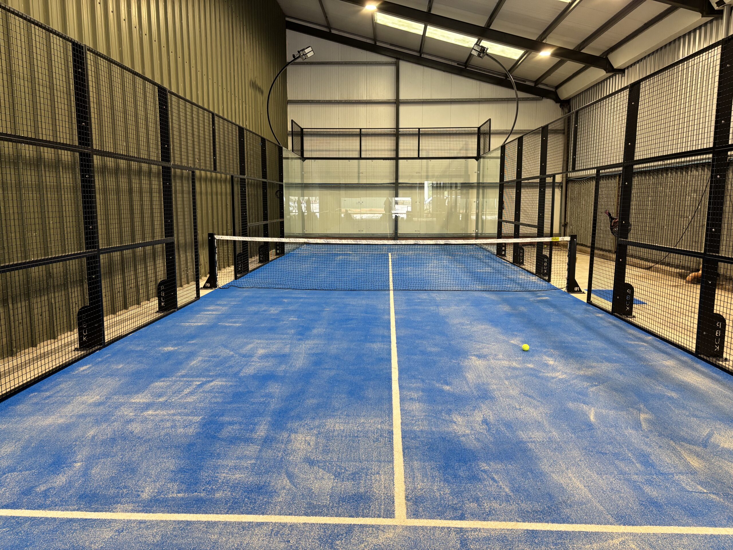 Purple Padel Single Court Installation Lincolnshire